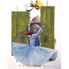 Abdul Hameed, 18 x 24 inch, Acrylic on Canvas, AC-ADHD-175